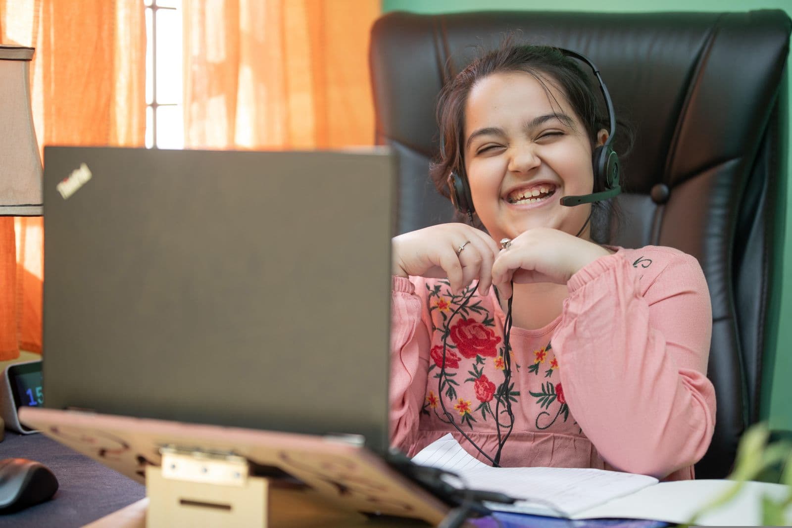 A child in Bangalore practising maths, the kind of skill Math Magic's online classes build