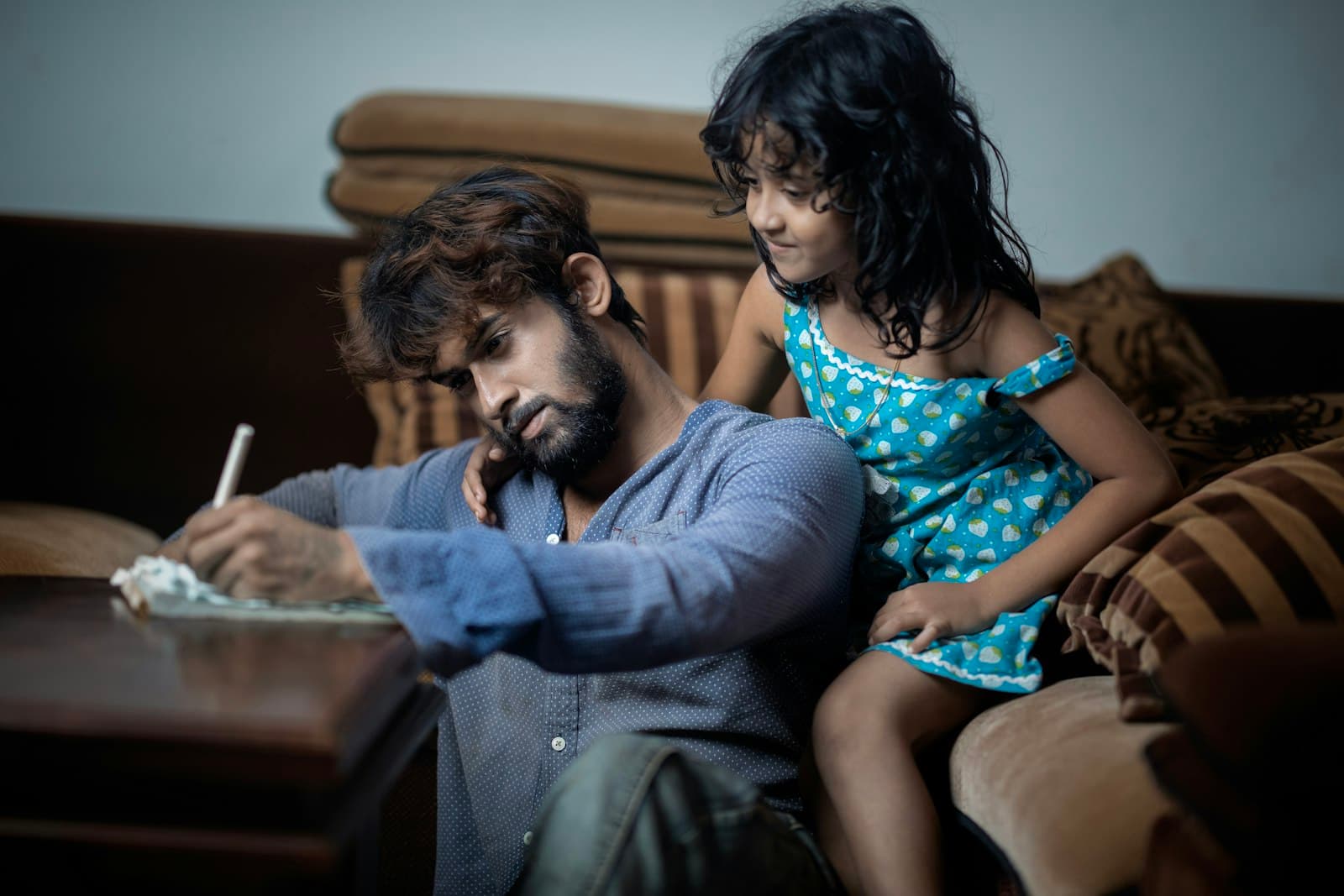A child in Kolkata practising maths, the kind of skill Math Magic's online classes build